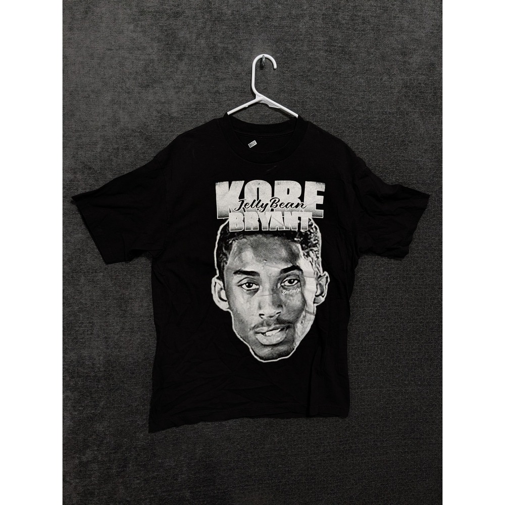 Kobe Bryant Jelly Bean Graphic T-Shirt Black Mens Large Portrait Tee